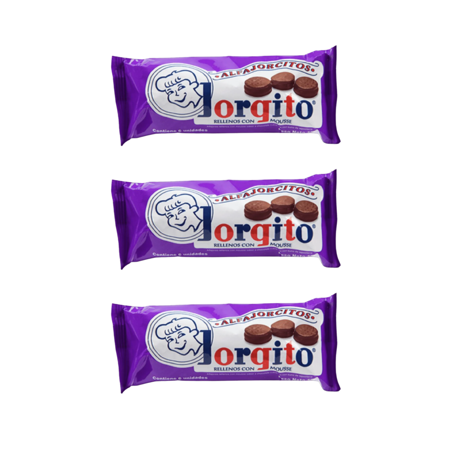 JORGITO Mini Violeta I Alfajor I x3