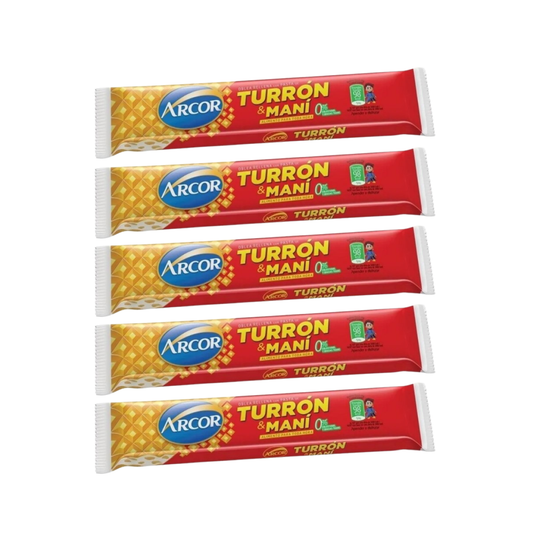 Turron de Mani I Peanut Nougat Wafers I x5